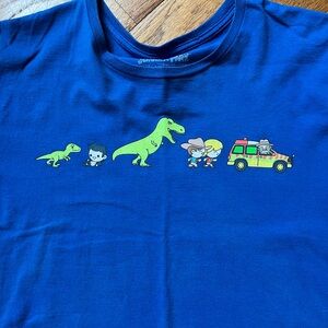 Jurassic Park T-Shirt, Lootcrate Exclisive, Blue, Size XL